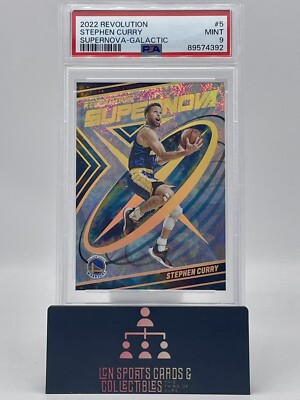 2022-23 Panini Revolution Basketball Stephen Curry Supernova Galactic PSA 9