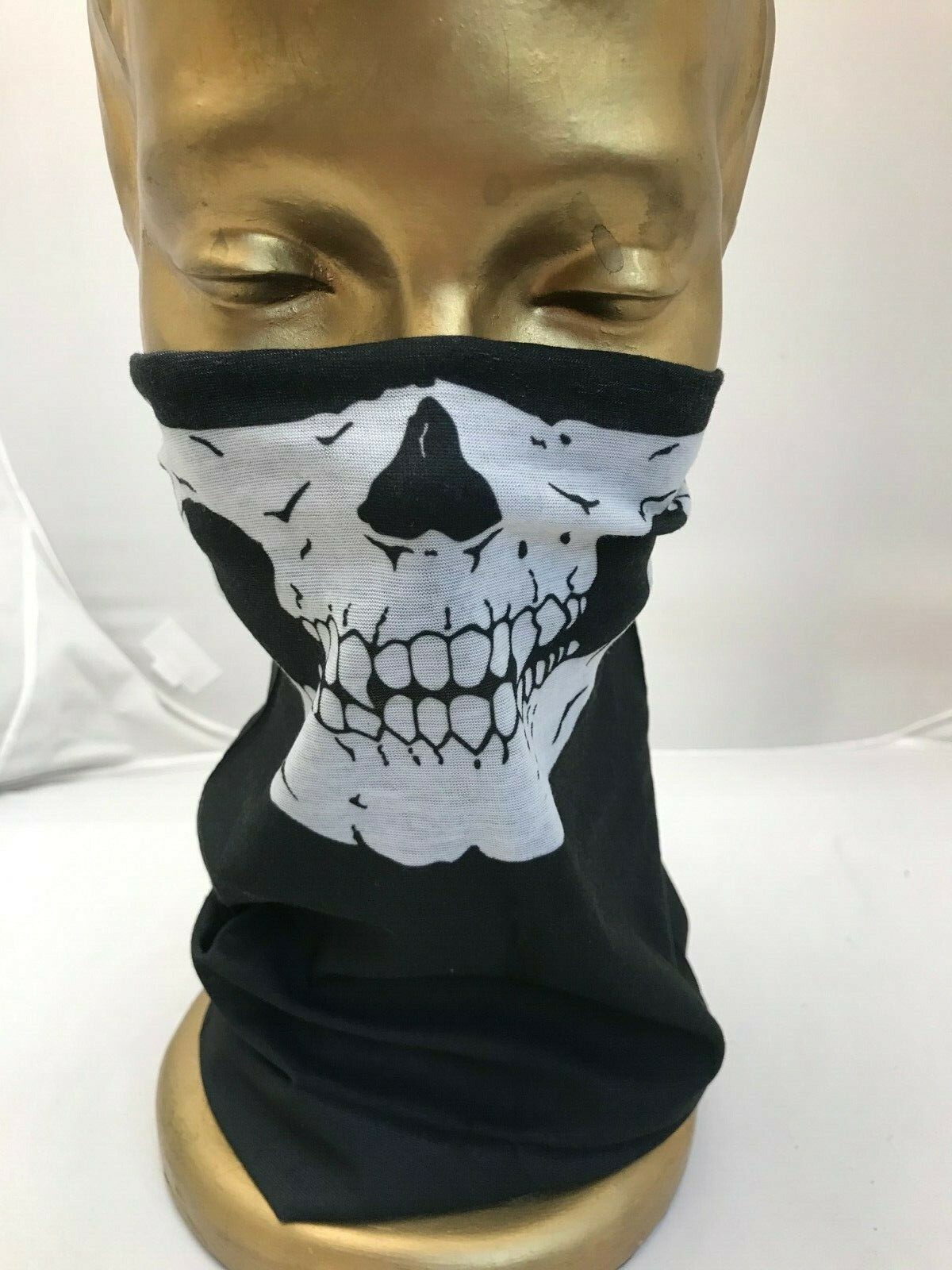 Spy Ninjas Pz9 Style Black and White Skull Face Cover Handkerchief