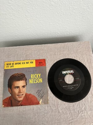 Ricky Nelson 45 RPM Never Be Anyone Else But You /  It s Late Imperial 5565 jkt