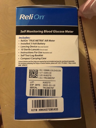 True Metrix Self Monitoring Blood Glucose System True Metric Bluetooth Smart Sys