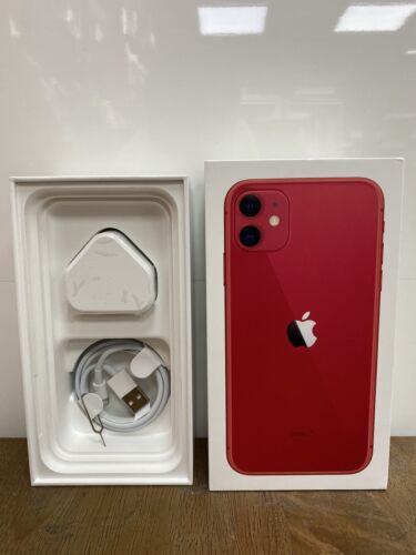 IPHONE 11 BOX ONLY GENUINE RED 128gb WITH ACCESSORIES IPHONE 11 BOX ONLY GENUINE RED 128gb WITH ACCESSORIES