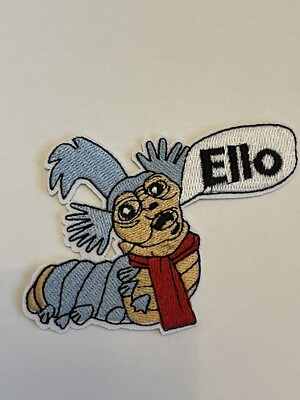 Jim Henson The Labyrinth patch. Embroidered Ello Worm David Bowie Movie 90 s