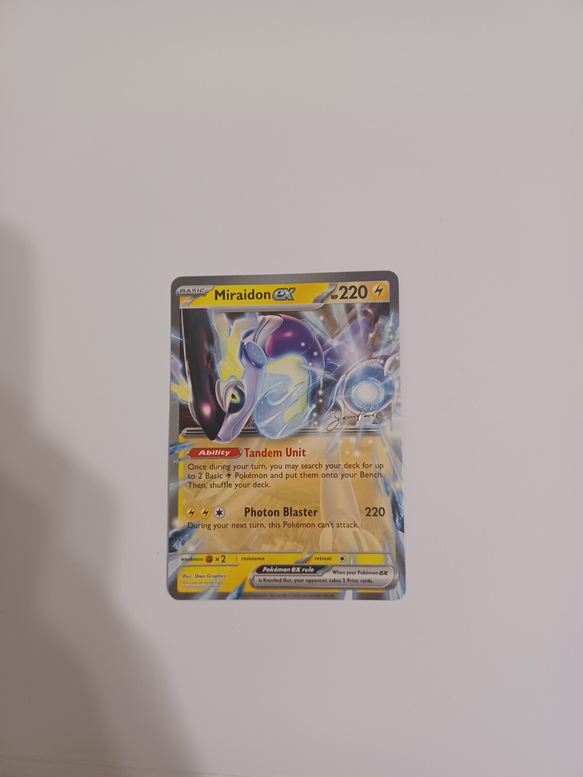 スペシャルグラフィックドミニオン 2024 World Championship Miraidon Golden Signed (Jesse Parker