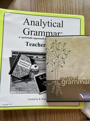 Analytical Grammar Teacher Book and DVD set Homeschool High school English
