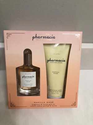PHARMACIA VANILLA DORE EAU DE PARFUM 1 OZ & LOTION 3.4 OZ LAYERING GIFT SET-NEW