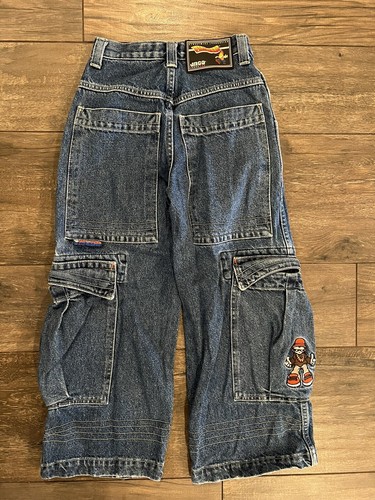 パンツ 90s leepipes buggy JNCO SOLO interstate Vintage JNCO Flamehead Jeans Kids Youth Size 8 Baggy Skater