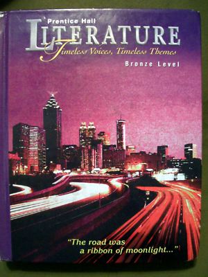LITERATURE BRONZE LEVEL PRENTICE HALL TIMELESS VOICES LARGE HARDCOVER 