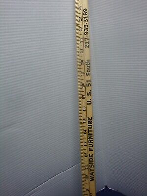 Wood Yardstick Wayside Furniture  Clinton Illinois  1'' Wide  Quality At A Price