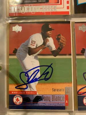 TONY BLANCO AUTOGRAPHED SIGNED 2002 UPPER DECK CARD COA
