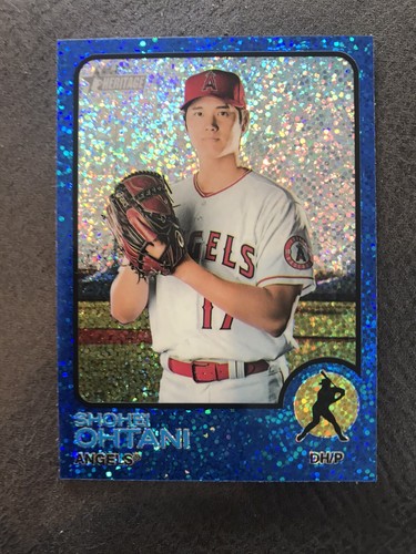 SHOHEI OHTANI 2022 Topps Heritage Baseball BLUE SPARKLE