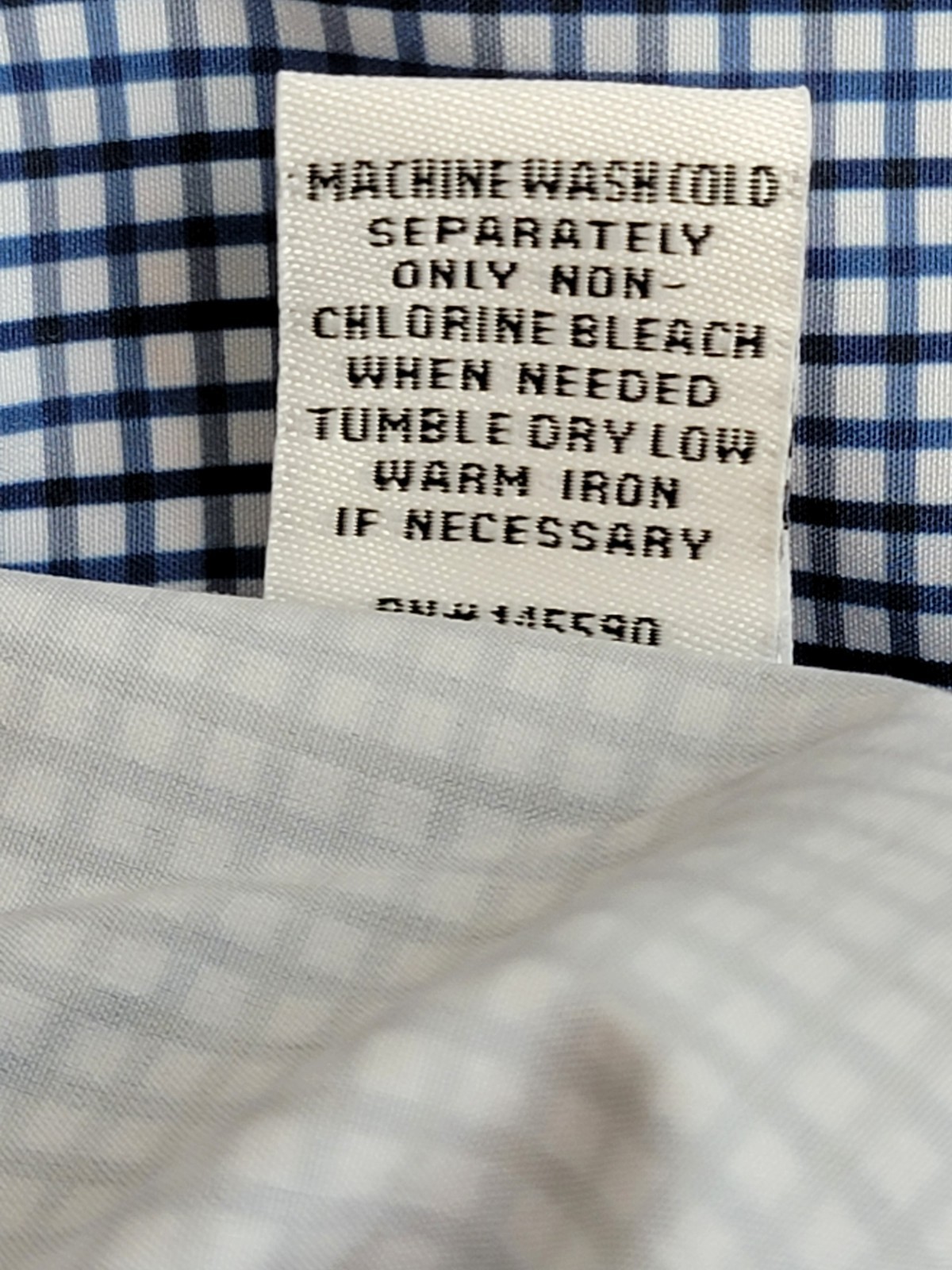 Tayion Collection Slim-Fit Check Dress Shirt Men's XL 17-17.5 32-33 Blue Multi - Picture 16 of 17