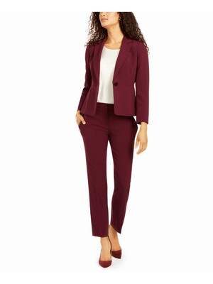 

LE SUIT Женский бордовый пиджак на пуговицах для работы, Burgundy, 50038695