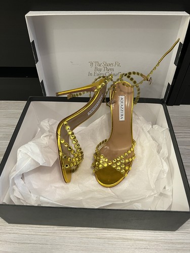 サンダル・ミュール AQUAZZURA Women Sandals LTRMIDS1SSYSOG Gold P00783965.jpg