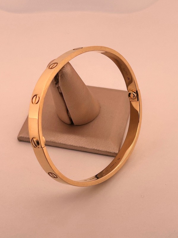 Cartier Love Bracelet 18k Yellow Gold Sz-20 Classic Model B6067517