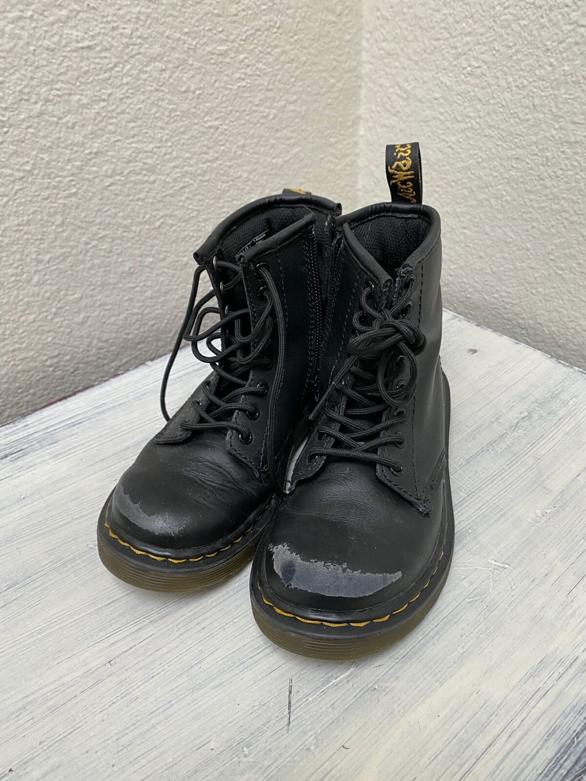 DR MARTENS Black Boots Shoes US12 UK11 Girls | eBay