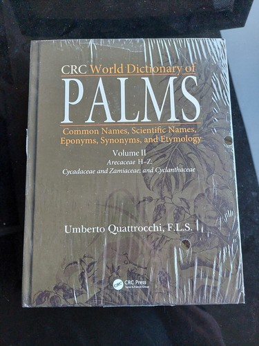 CRC World Dictionary of Palms by Umberto Quattrocchi, Volume II H-Z only SEALED CRC World Dictionary of Palms by Umberto Quattrocchi, Volume II H-Z only SEALED