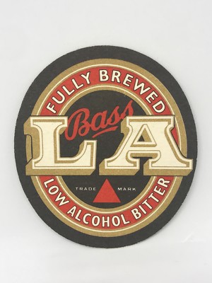 Vintage Bass LA Bitter Beer Coaster Bar Decoration Man Cave