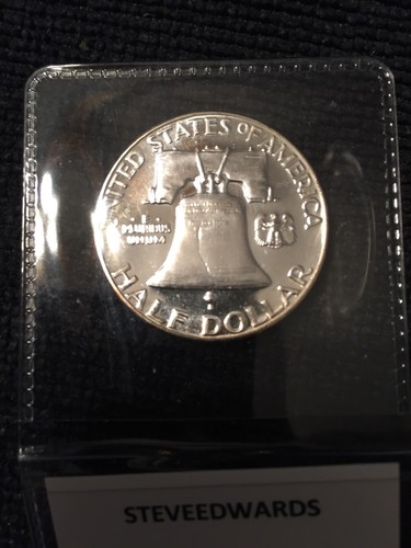 1955  Franklin  Gem  Cameo  Proof