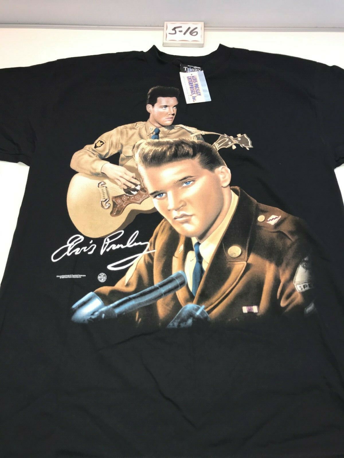 トップス Elvis Presley design poly shirt Elvis Presley design poly shirt