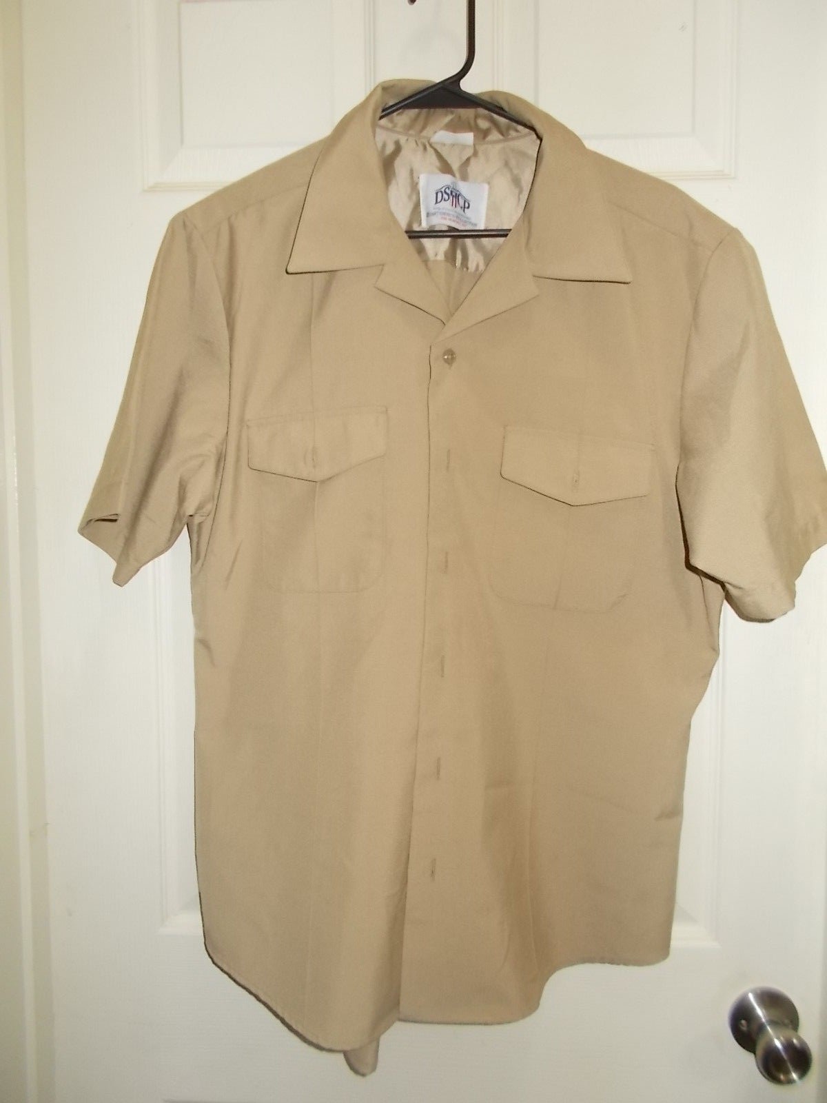 U.S.Navy Flying Cross DSCP Creighton Uniform Men's Khaki Dress & Working Shirt