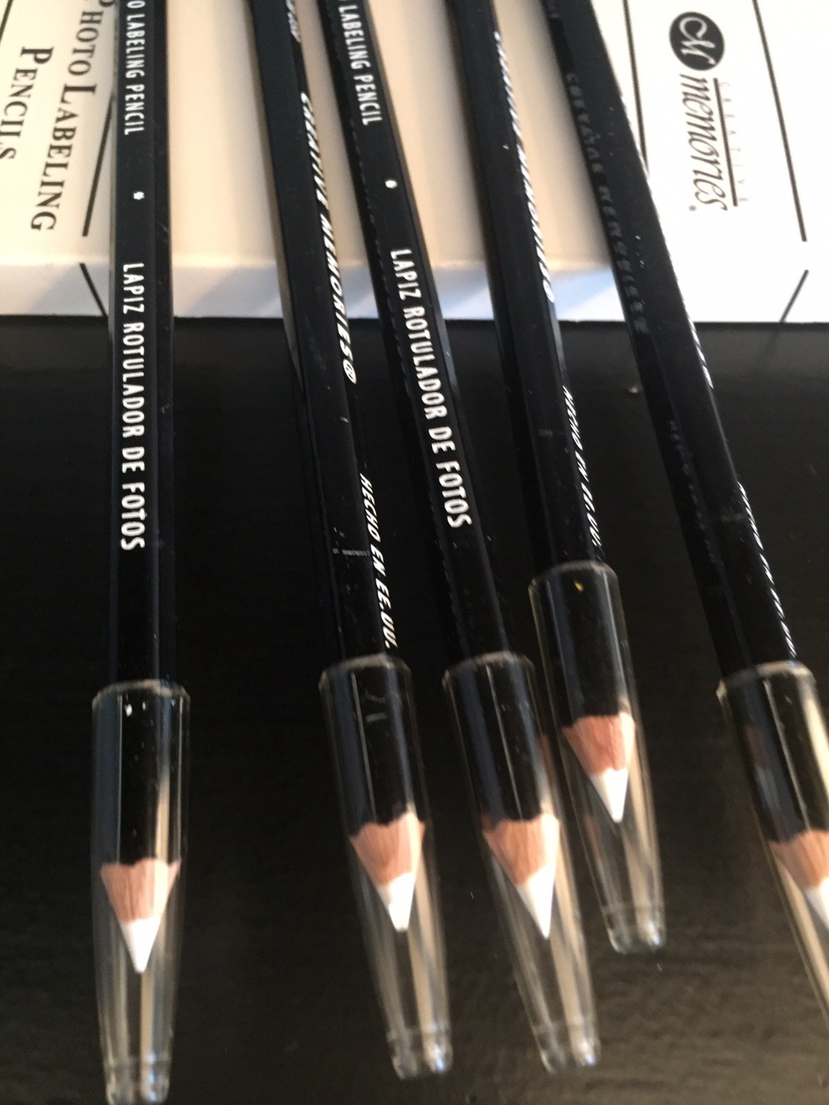 5 New Creative Memories Photo labeling Pencil Scrapbook Double Sided Black White