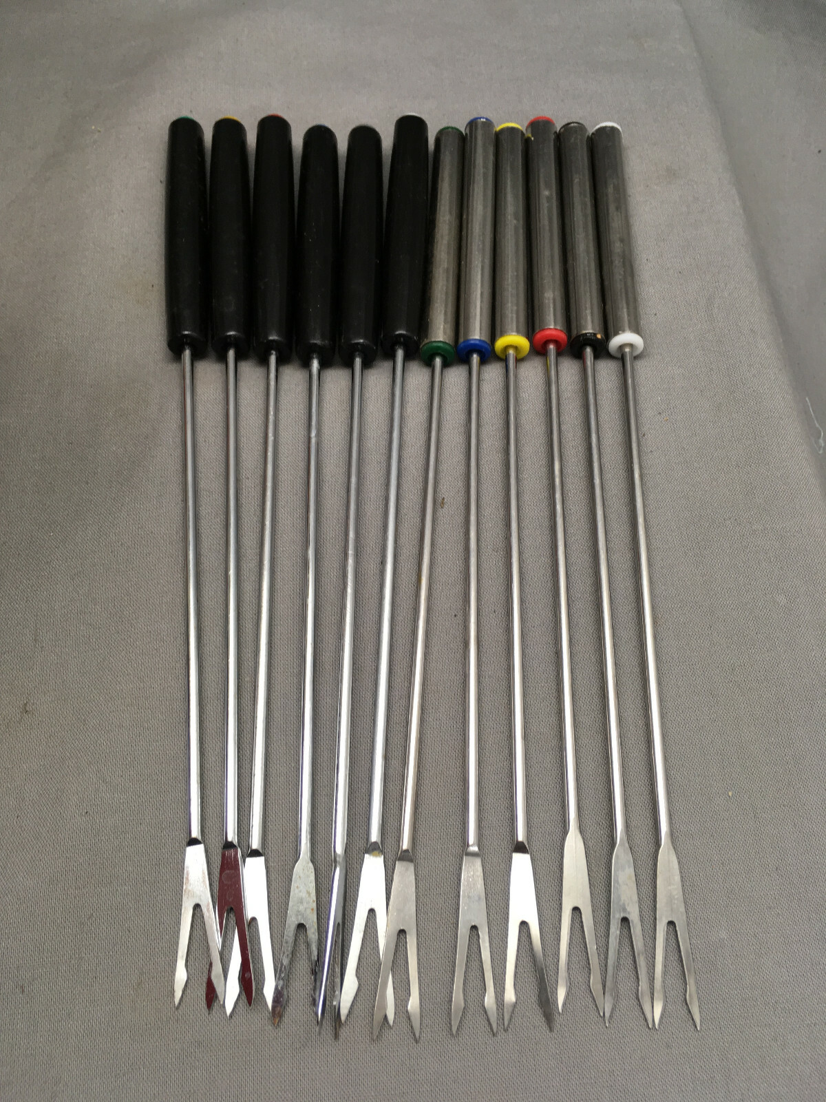 Roshco Fondue Set EUC Porcelain Enamel on Steel Pot Red