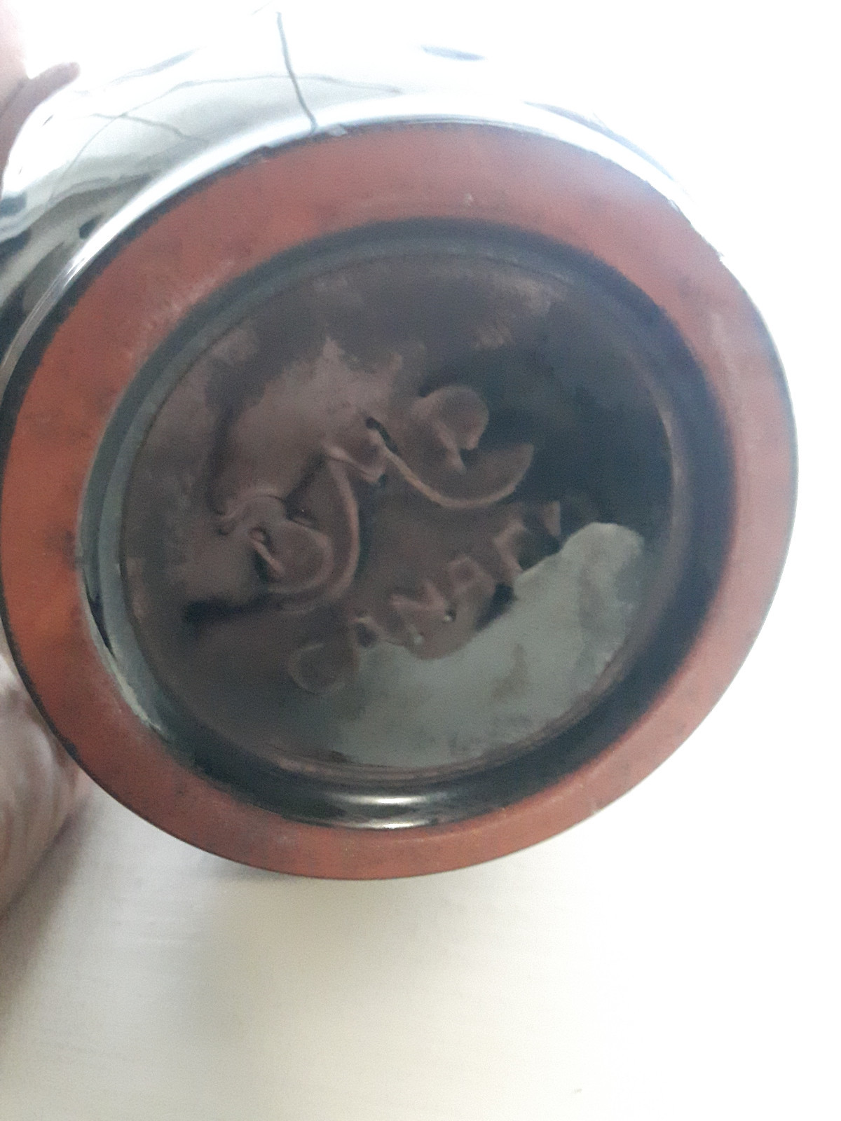 Blue Mountain Pottery Canada BMP Vintage Art Vase Black / Green Glaze 12