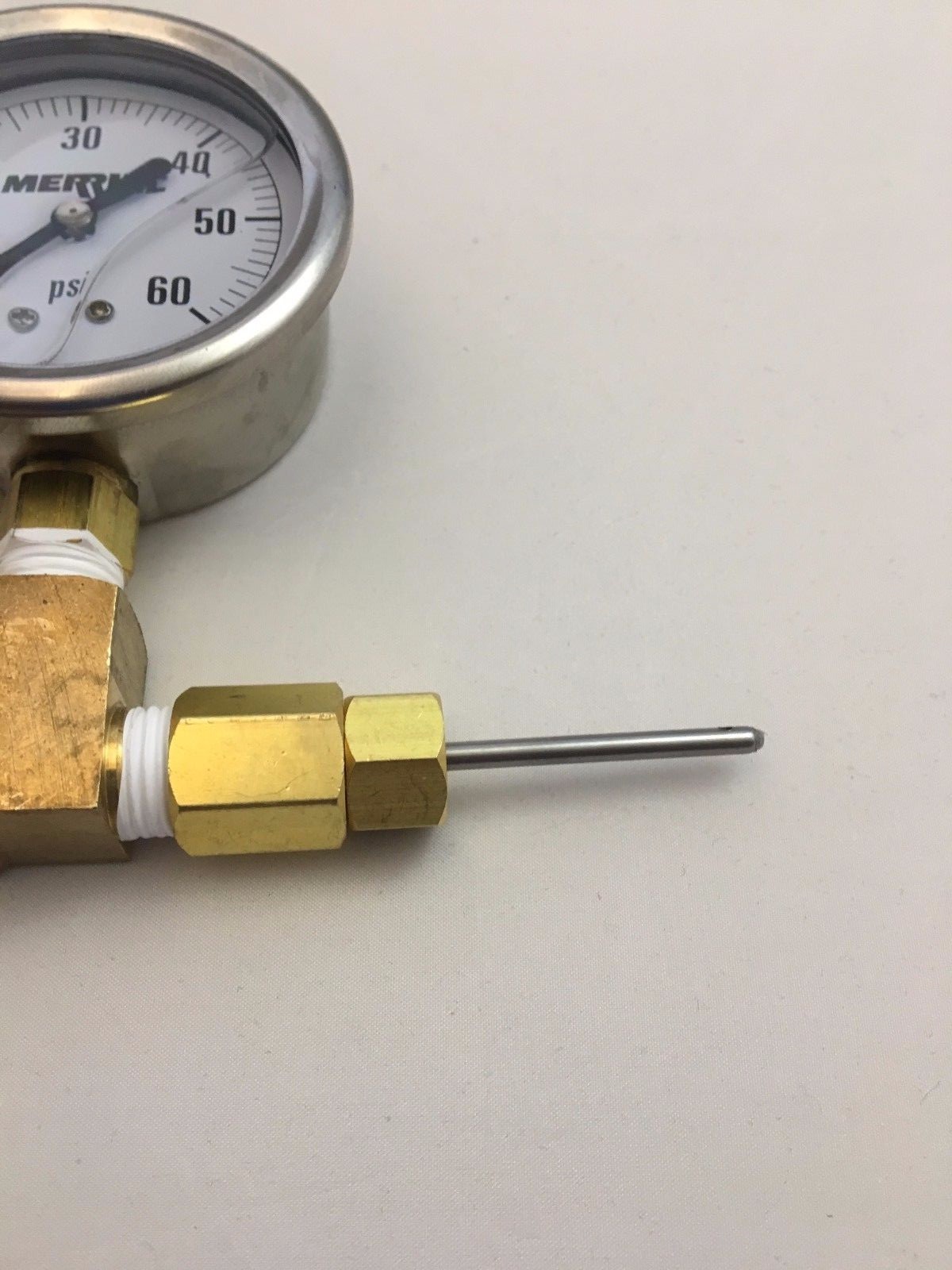 GEOTHERMAL LOOP FILL TOOL PRESSURE GAUGE 1/8 NEEDLE FOR PT PETE PORT GARDEN HOSE