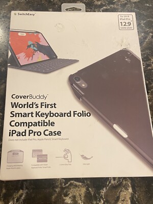 SwitchEasy CoverBuddy Smart Keyboard Folio Compatible Case iPad Pro 12.9  Gray