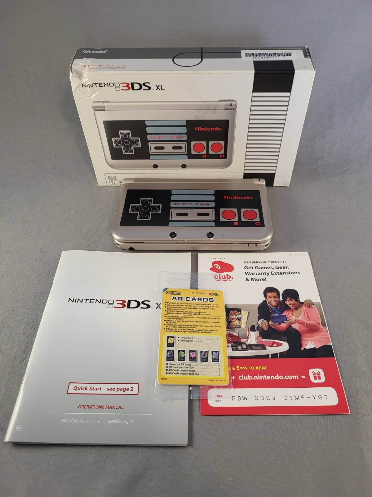 Nintendo 3DS XL - Retro NES Edition - SPR-001 - Complete In