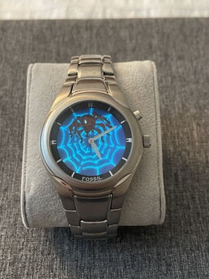 MEN FOSSIL BIG TIC ANIMATED JR8652 MOVING SPIDER WEB MEN FOSSIL BIG TIC ANIMATED JR8652 MOVING SPIDER WEB