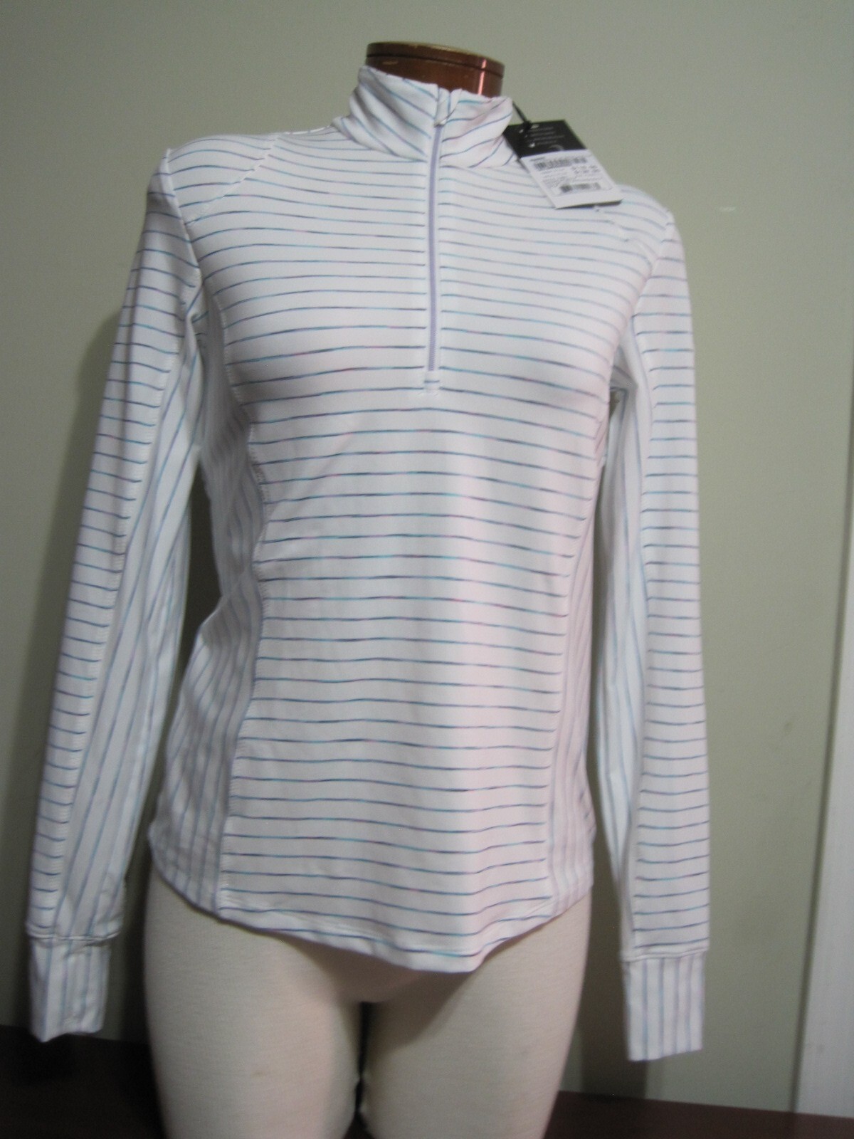 トップス ree Zero Restriction Renae Zip Mock Long SLeeve Ladies XS Charm