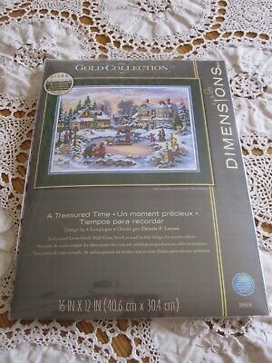 DIMENSIONS The Gold Collection A TREASURED TIME Cross Stitch Kit NIP #8569