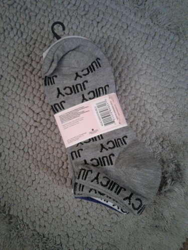 Juicy culture Socks 5 Pair ANKLET Shoe Size 4-10