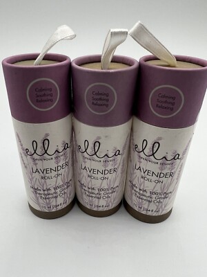 3 Ellia Lavender Essential Oil Roll-On | 10ml 100% Pure Therapeutic Grade
