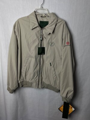 Weatherproof Lucent Technologies Mens Jacket Beige Size Large NEW