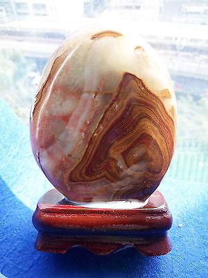 NATURAL PICTURE STONE WITH WOODEN STAND (P)
