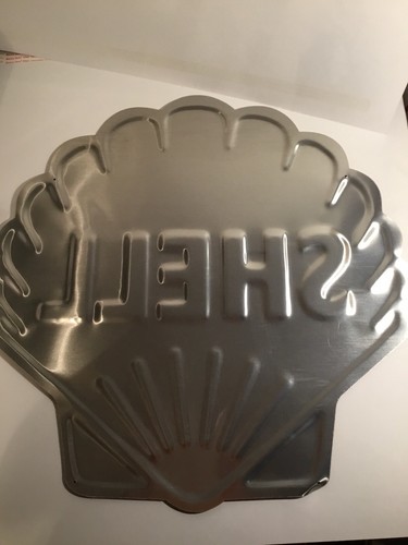 Shell Gasoline Embossed Metal Tin Sign 24