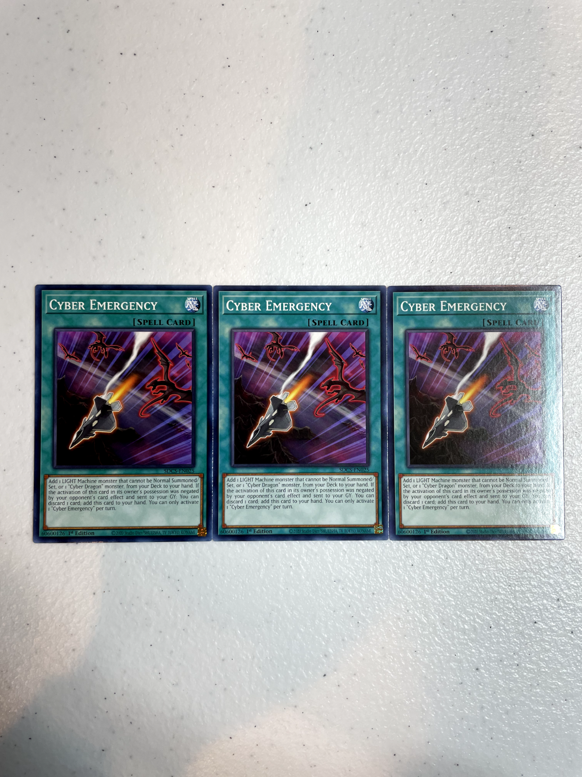 Yu-Gi-Oh! Cyber Emergency Karte (SDCS-EN025) – Common, 1. Auflage Aus Cyber Strike Structure Deck
