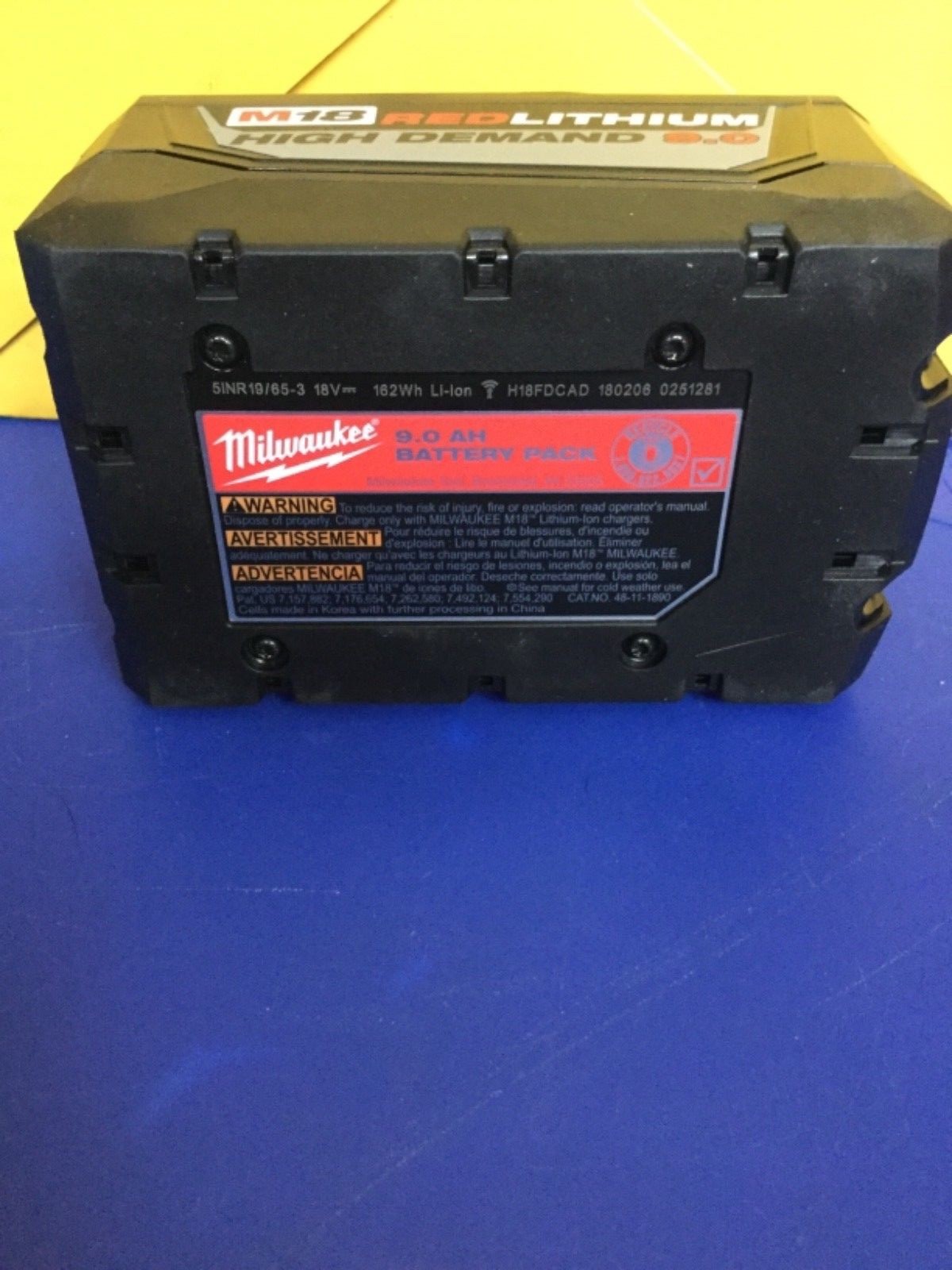 Milwaukee M18 18V Red Lithium High Demand 9.0Ah Battery Pack (New)