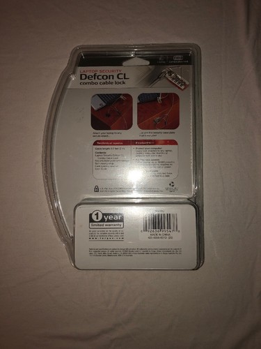 New Targus Defcon CL Notebook Laptop Cable Lock PA410C PC Desktop Combo Security