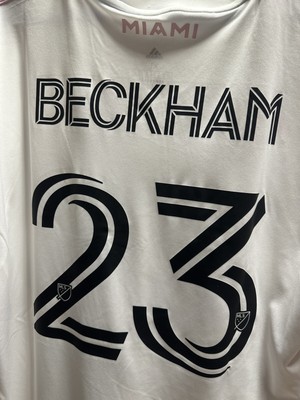 Adidas MLS INTER MIAMI CF DAVID BECKHAM Inaugural Home Soccer Jersey New XL