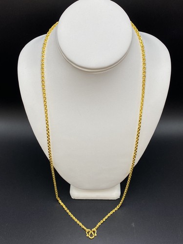 金　24k 9999 Solid 24k Gold anchor link chain 80 Gram 30” 4mm Width