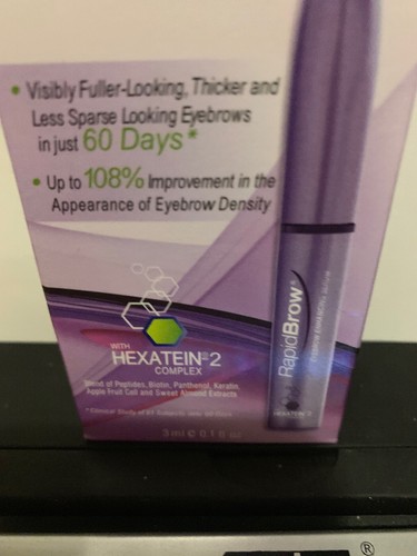 RapidBrow Eyebrow Enhancing Serum with Hexatein 2 Complex, 3ml Free Shipping NEW