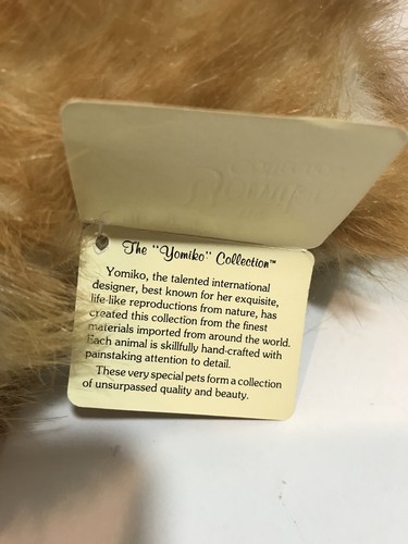 Vintage Yomiko Plush Dog Russ Puppy Pomeranian Toy Therapy Stuffed animal Tags