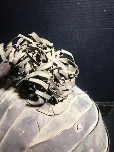 Vintage Warrior Helmet  Roman Centurian Gladiator Tin Heavy