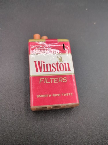 how to refill winston cigarette pack lighter Winston Cigarette Lighter Vintage