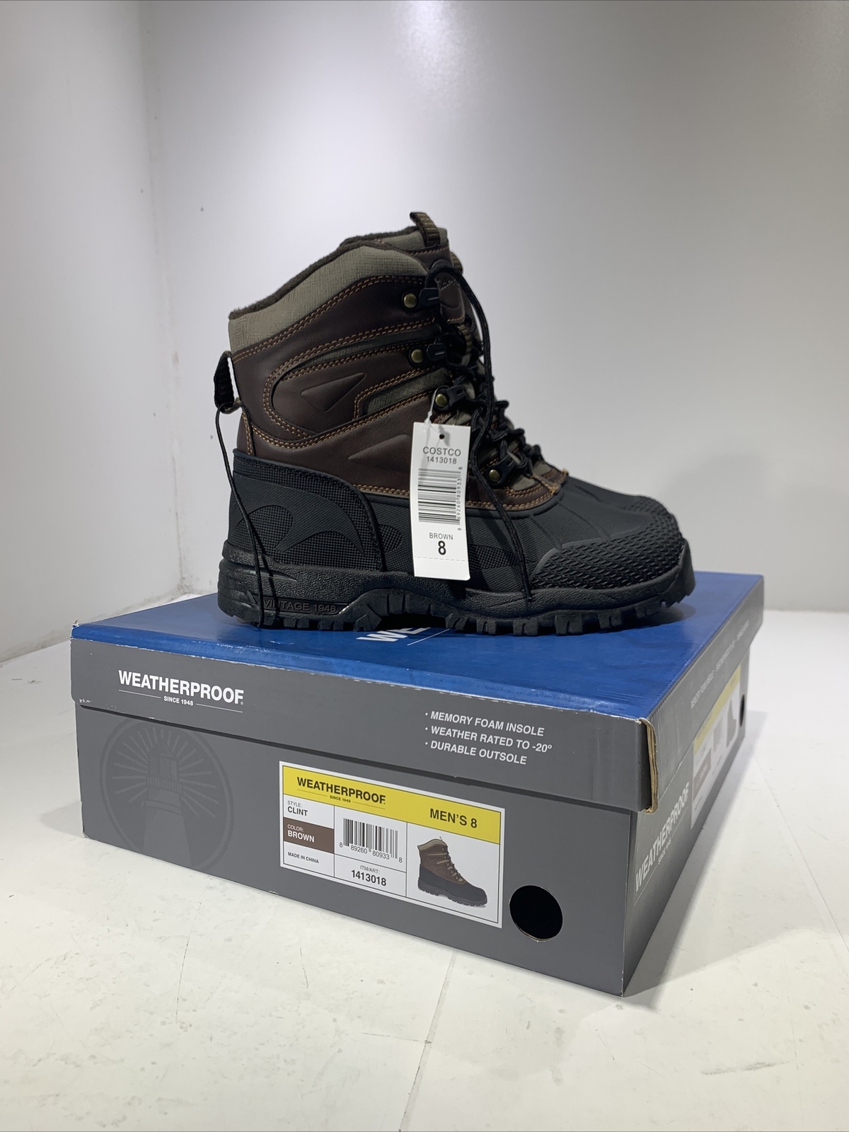 Ботинки Weatherproof Mens Clint Brown 
