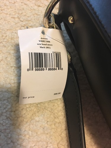 Kate Spade New Bond Street Doreen Black Leather Cross Body Bag MSRP $398  NWT