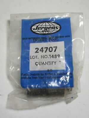 Jergens Inc. Insert Tool 24707  nip Lot. No. 1489 